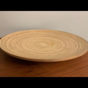 Large Bamboo Serving Platter Bowl